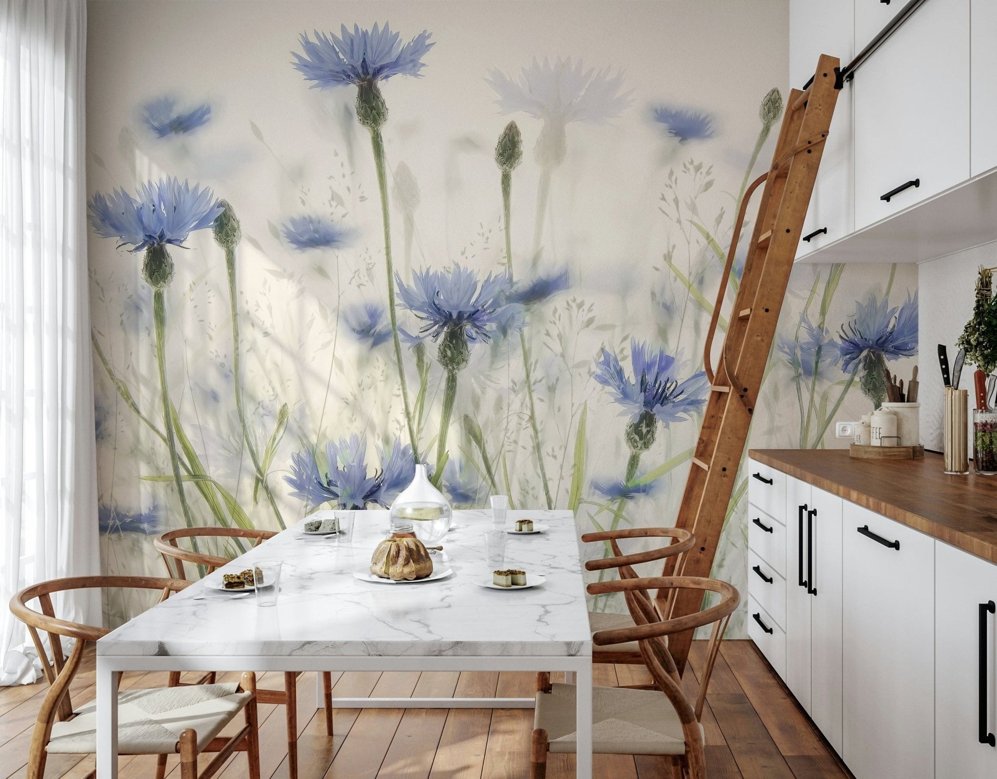 The design creates a serene and open, natural landscape.