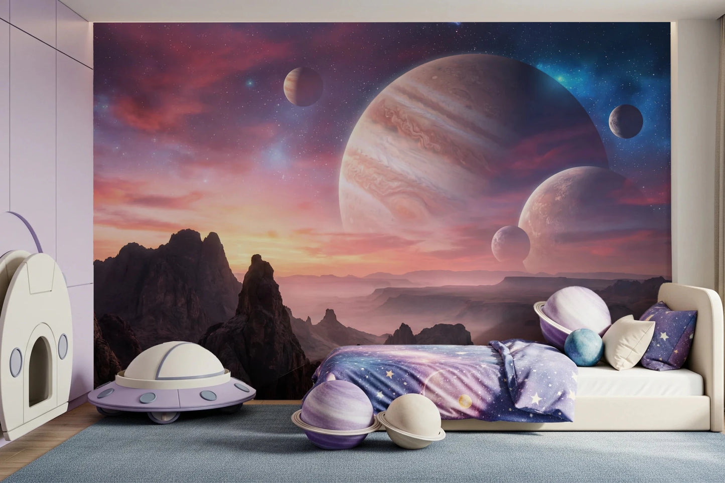 Cosmic Canyon Wall Mural for teen bedroom feature walls.