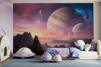 Cosmic Canyon Wall Mural for teen bedroom feature walls.