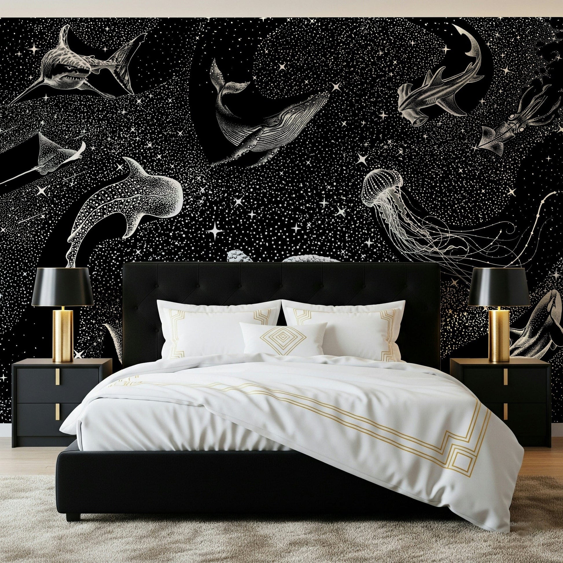 A serene deep space wall mural for your decor.
