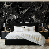 A serene deep space wall mural for your decor.
