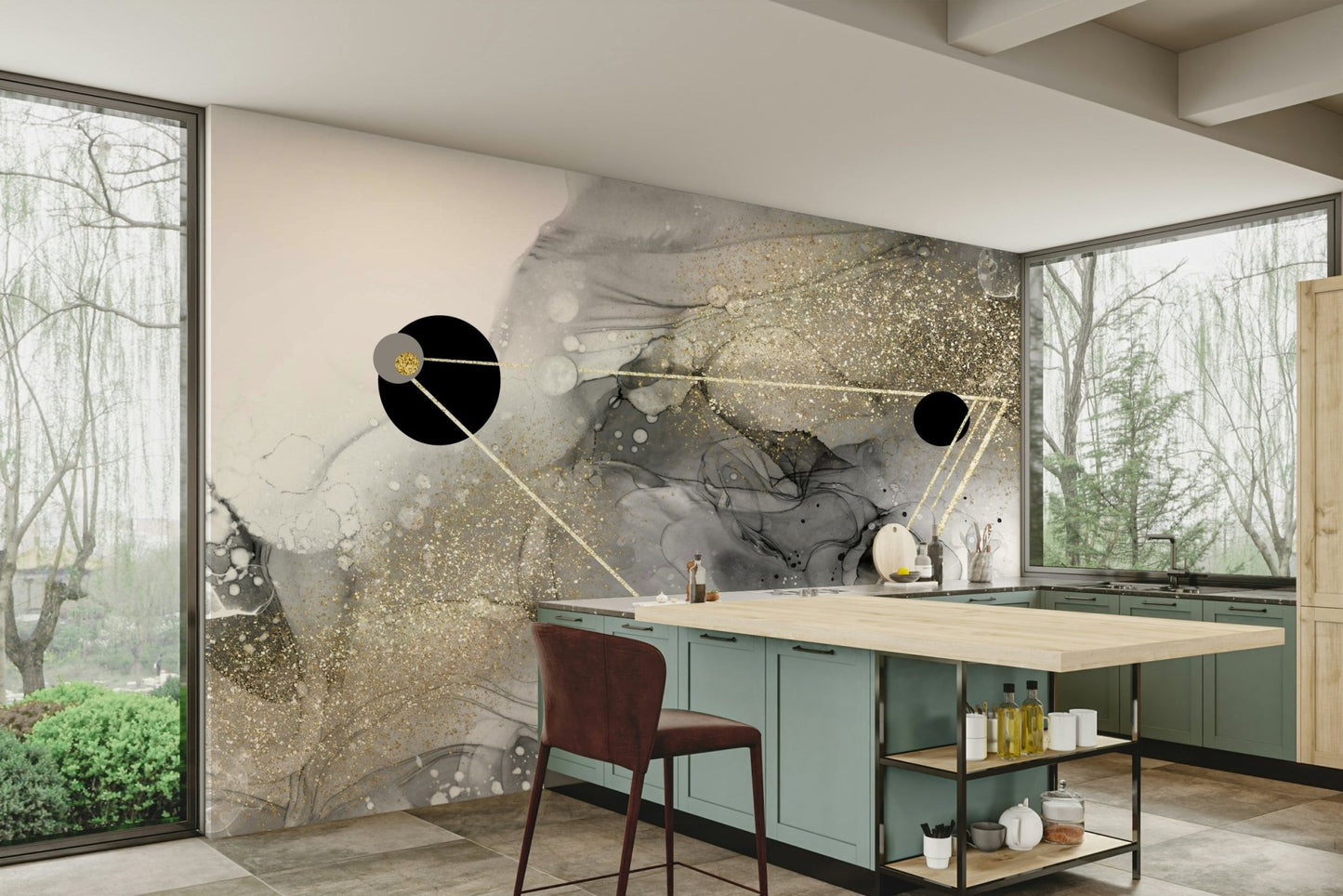 Add cosmic charm with the Cosmic Dust Wall Mural.

