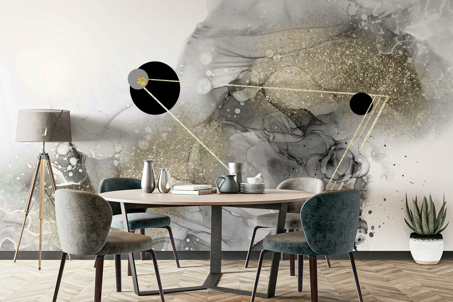 Stunning Cosmic Dust Wall Mural – Deep space ambiance.

