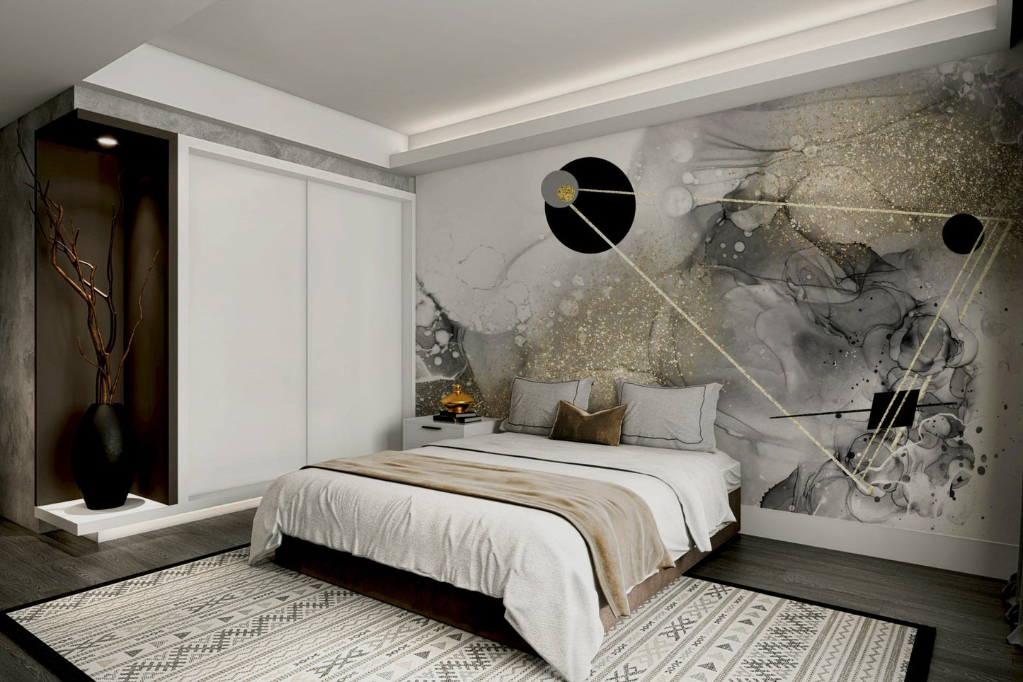 Cosmic Dust Wall Mural – A universe of stars and colors.

