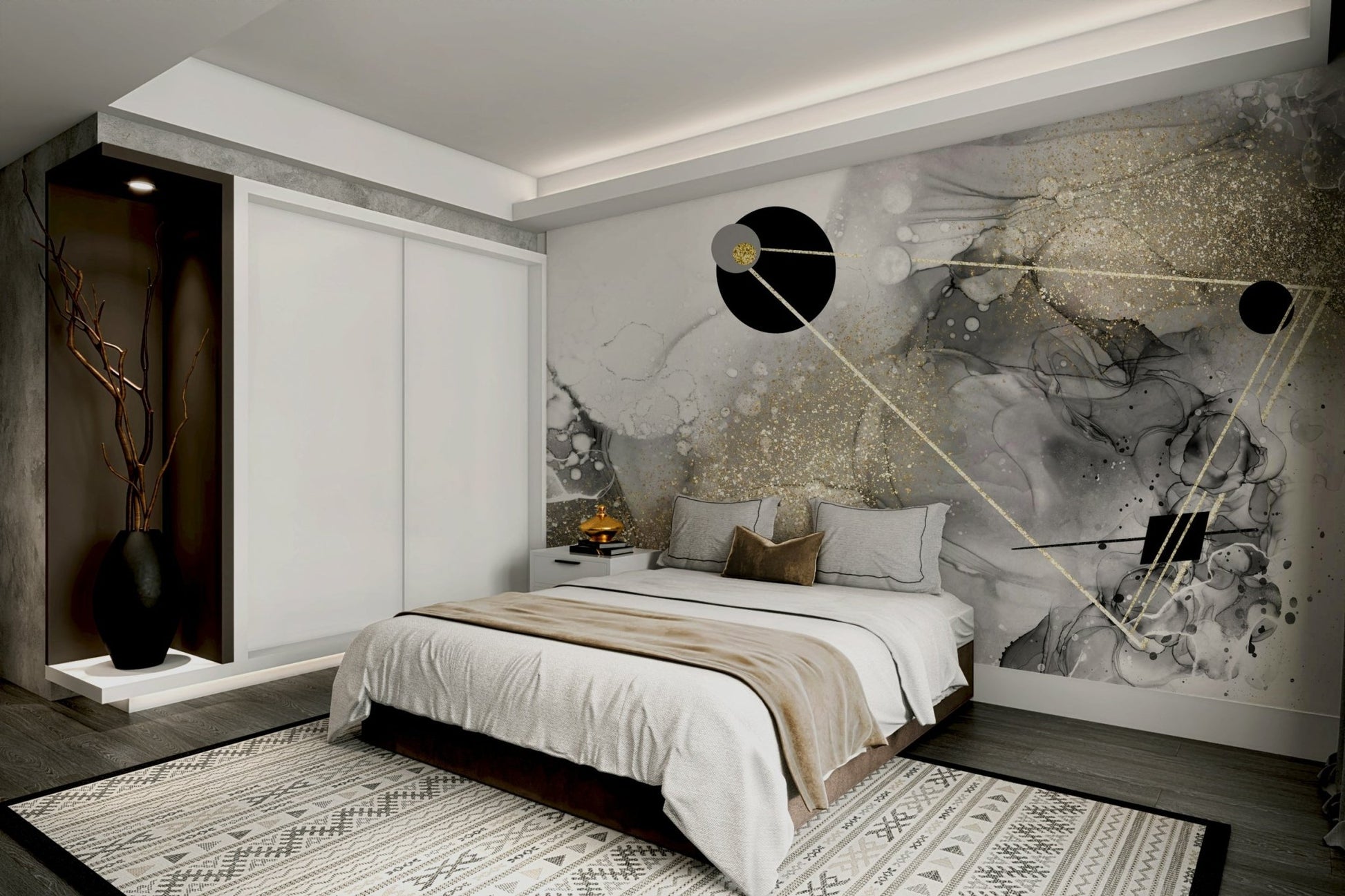 Cosmic Dust Wall Mural – A universe of stars and colors.

