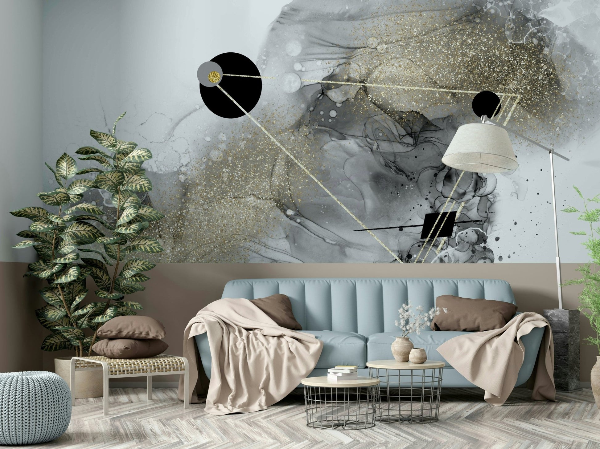 Transform your room with Cosmic Dust Wall Mural.

