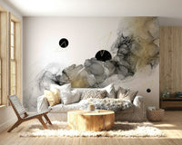 Flowing cosmic colors in a stunning wall mural.

