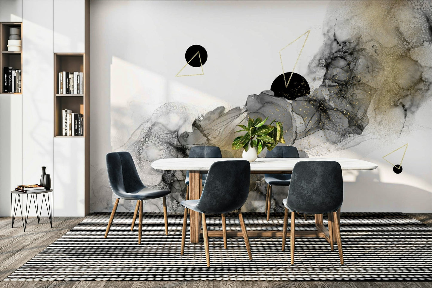 Colorful cosmic flow wall mural in dreamy tones.

