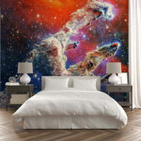 The colors are a mix of blues, purples, and deep blacks.
