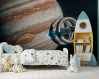 Detailed orbit station in Cosmic Station Wall Mural cosmic view