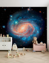Large scale star wallpaper mural for a basement Cosmic Symphony Wall Mural