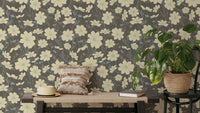 Contemporary cosmos flower wallpaper for elegant interiors.  NI05
