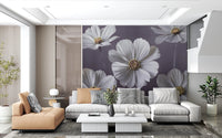 Calm nature themed wall mural for contemporary styling