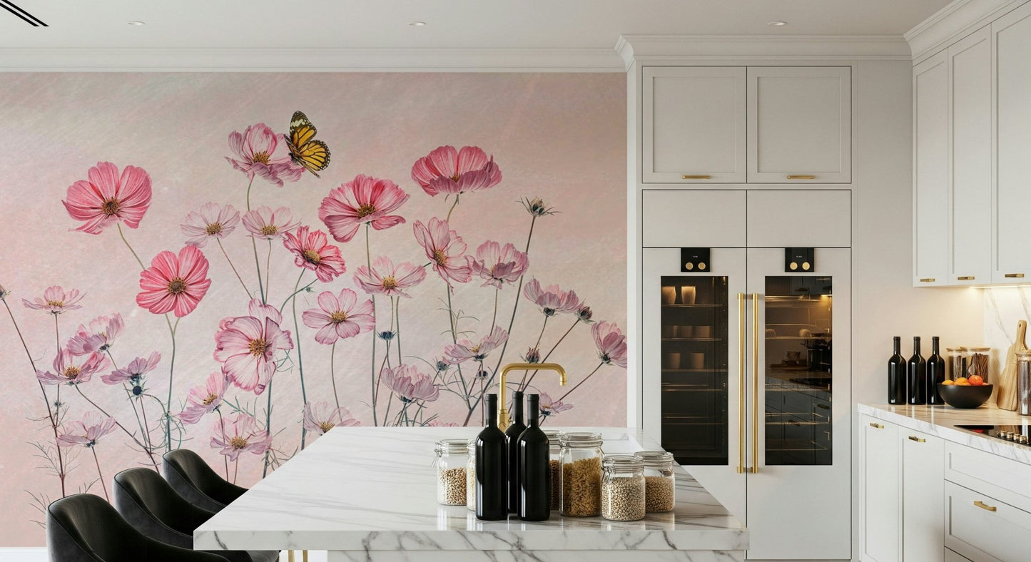 A contemplative starry night wallpaper mural for a feature wall.

