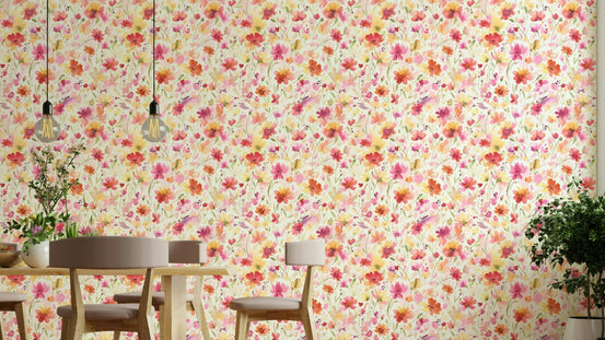 Cosmos flower mural wallpaper GD814

