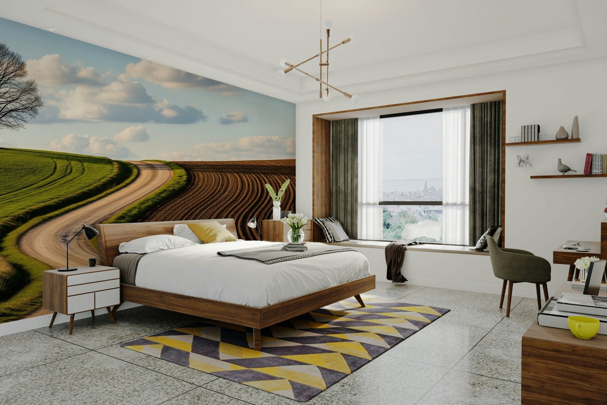 The image feels peaceful and restful.

