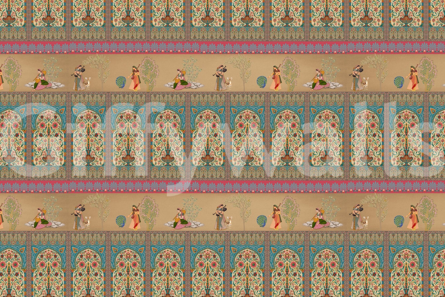 Courtly Serenade Wall Mural
