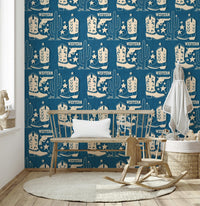 Wide room perspective featuring the Cowboy Dreams Wallpaper., GD6618