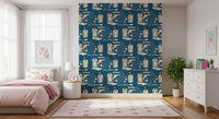 Interior featuring the thematic Cowboy Dreams Wallpaper in a playroom., GD6618