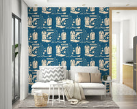 Quirky Western lettering on the Cowboy Dreams Wallpaper., GD6618