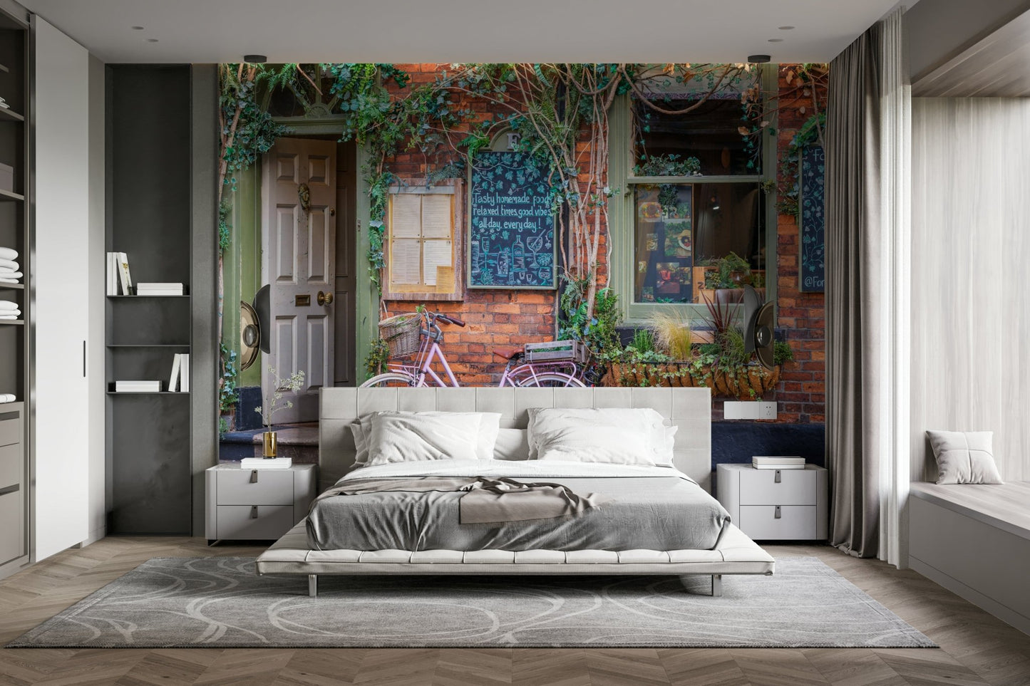Charming street scene wall art GD3157
