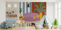 Artistic cat illustration for modern home decor.
