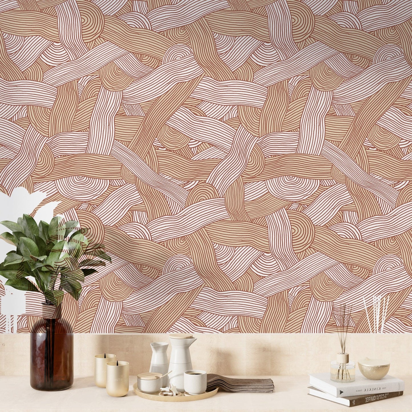 Minimal abstract striped wall texture

