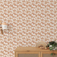 Cozy Cream Foliage soft neutral wall mural
 GD155
