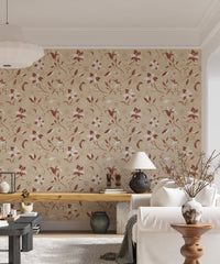 Cozy cream lilies wall mural GD167

