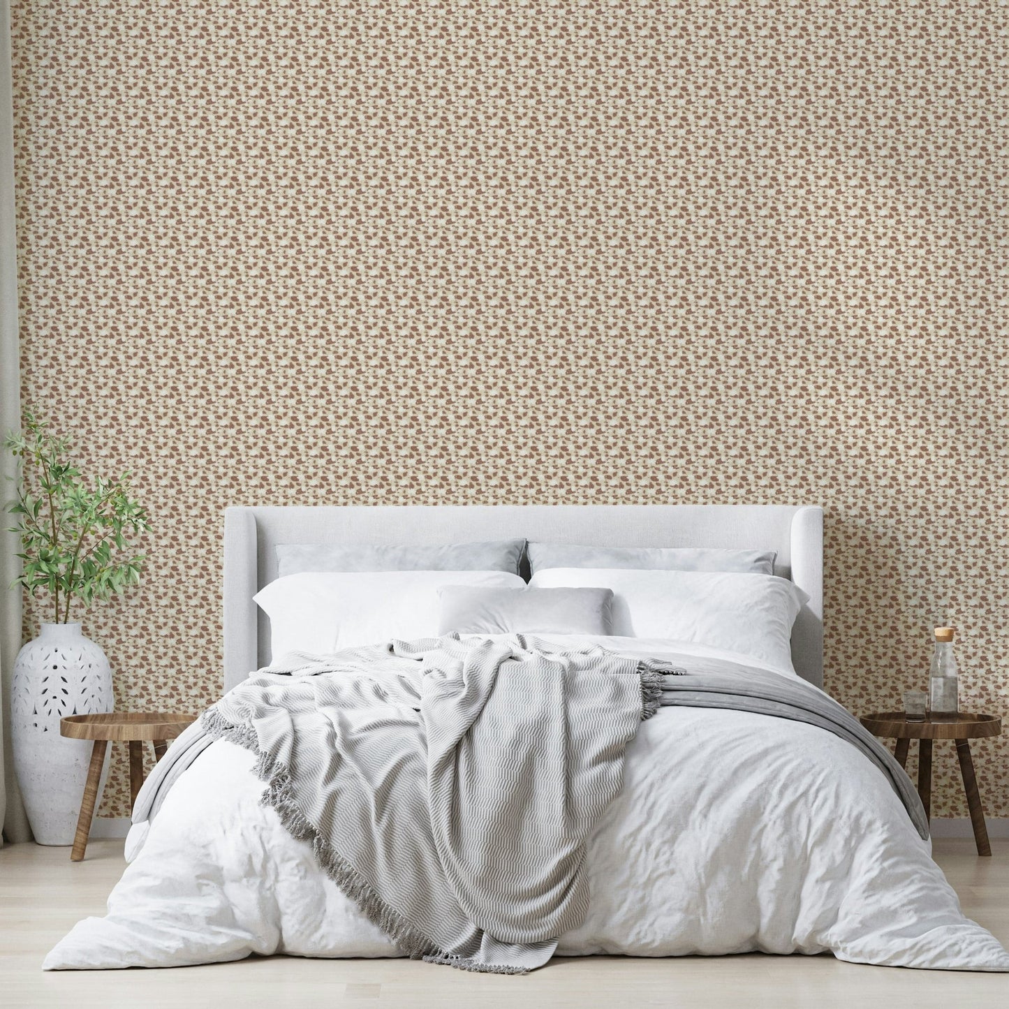 Cream lotus flower wallpaper design

