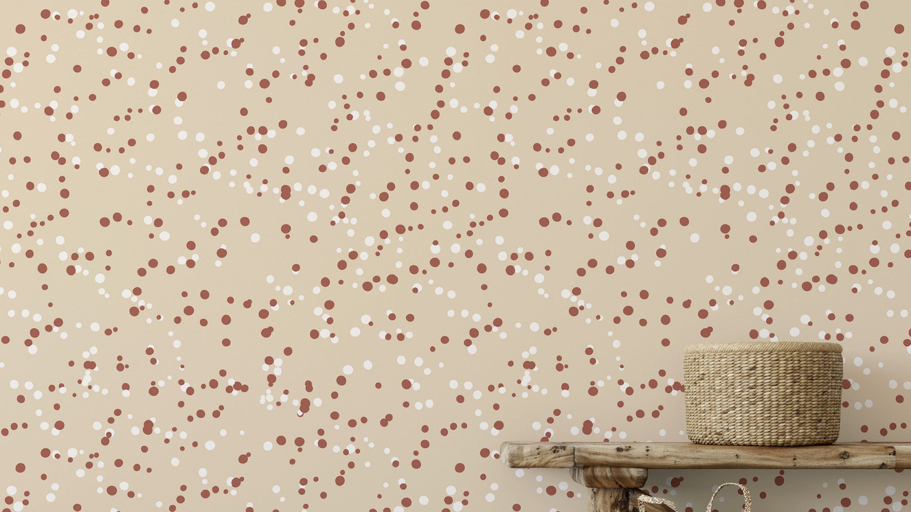 Dotted print on neutral background

