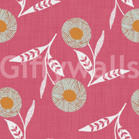 Warm rose background in Cozy Scandi Flower Rose Clay Craft Botanical Wallpaper, GD8619