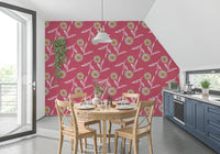 Sloped dining corner brought to life by cozy Scandi florals and clay-toned warmth, GD8619