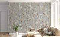 Low seating nook framed by airy dot patterns and a softly textured neutral finish