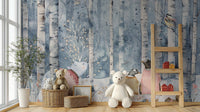 Winter forest animals for kids' rooms
