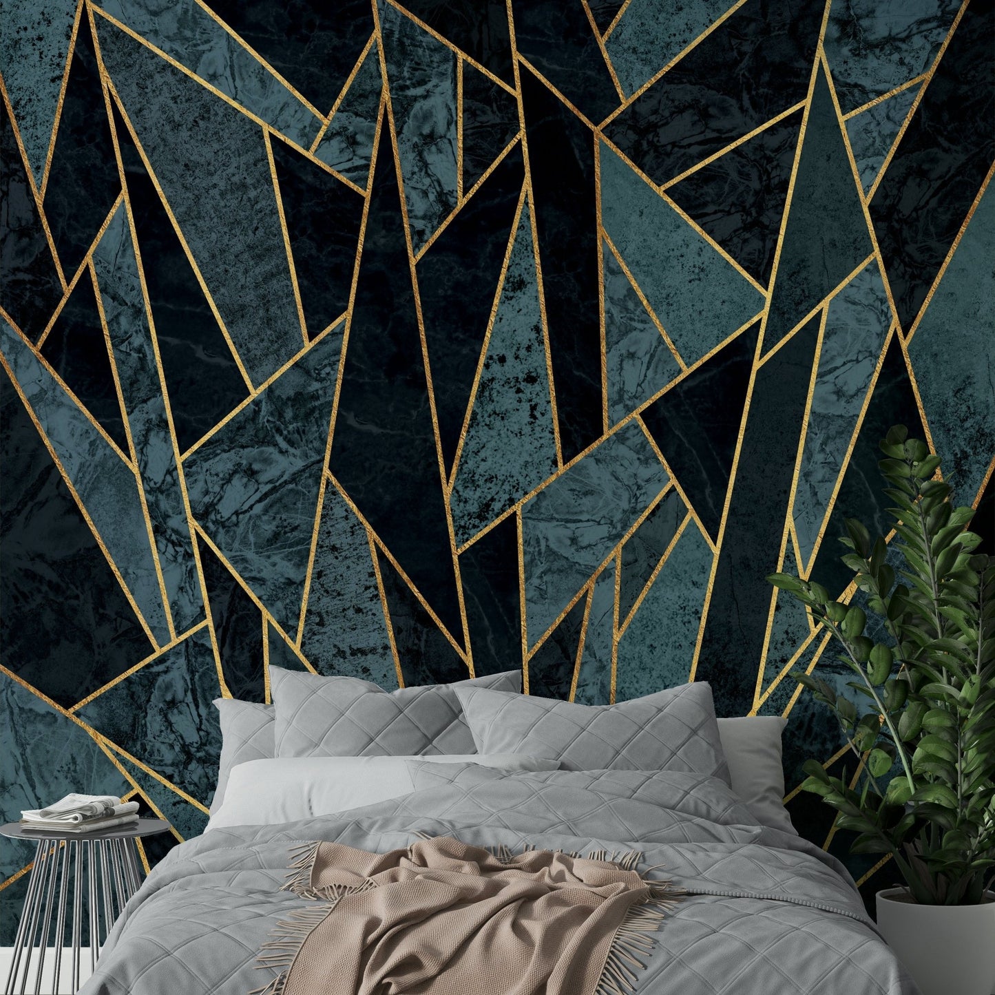 Modern ice pattern wallpaper for walls
