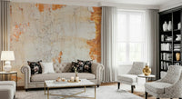 Detailed view of the abstract Cracked Texture mural design.