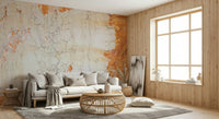 Minimalist office with Cracked Texture wall mural.
