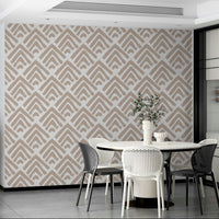 Wallpaper with subtle cream and gray colors

