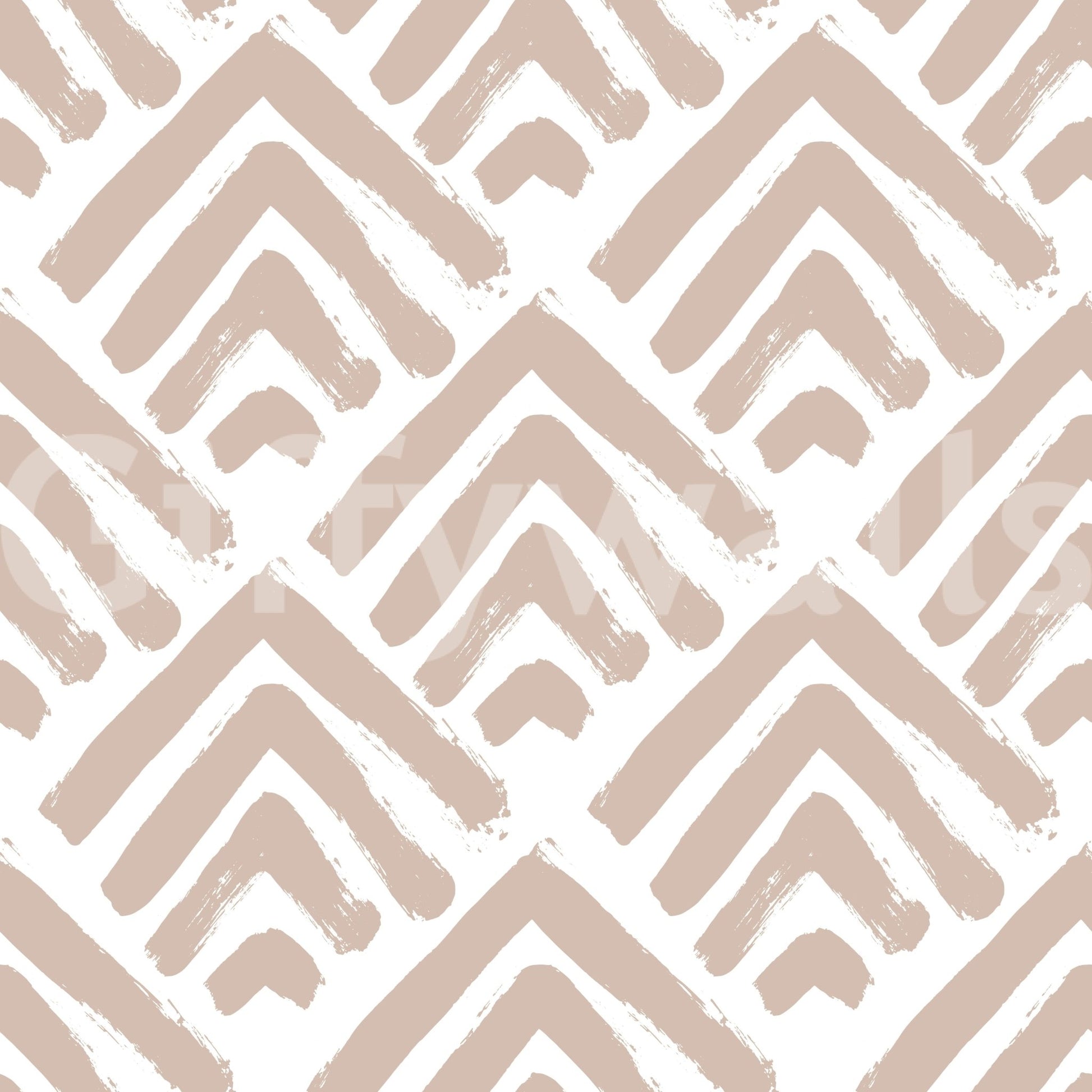 A seamless pattern of painted ornaments on a wall

