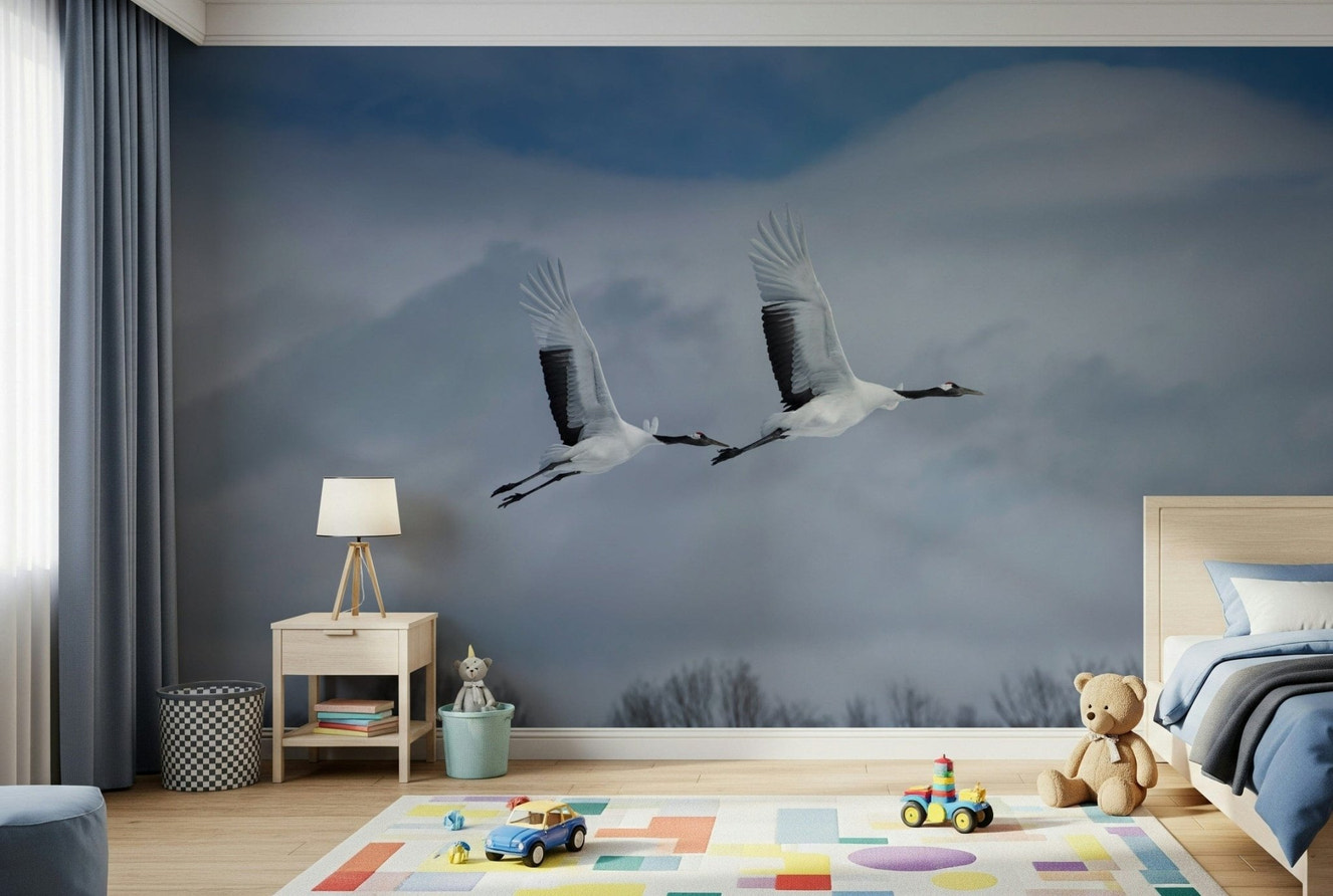Crane's Flight Wall Mural