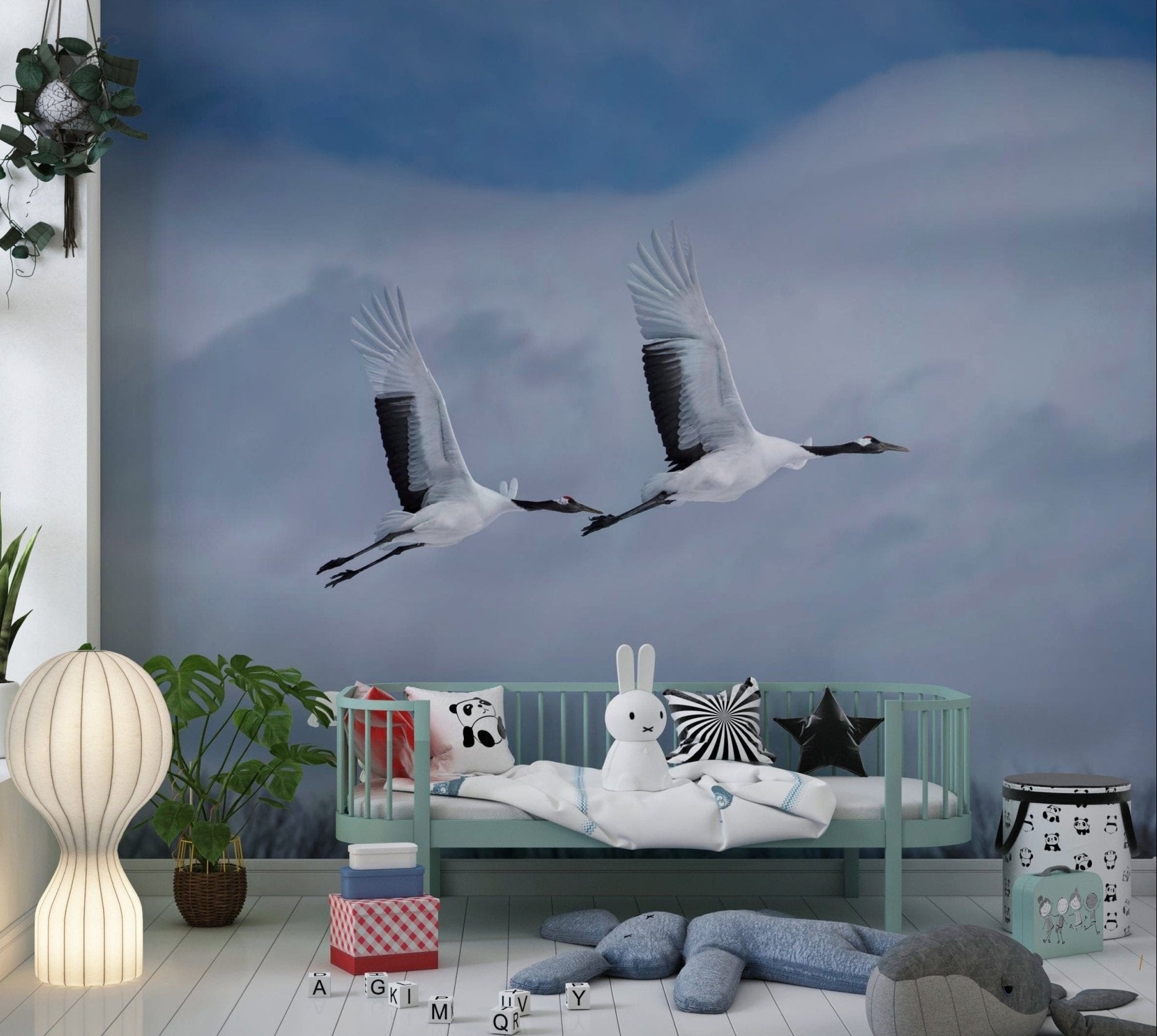 Nature inspired wallpaper for a professional home office feature wall., GD5878