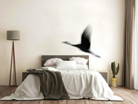 A beautiful serene crane wallpaper mural for a modern home., GD4854