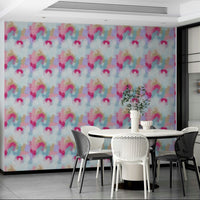 A colorful modern art wall mural for walls.

