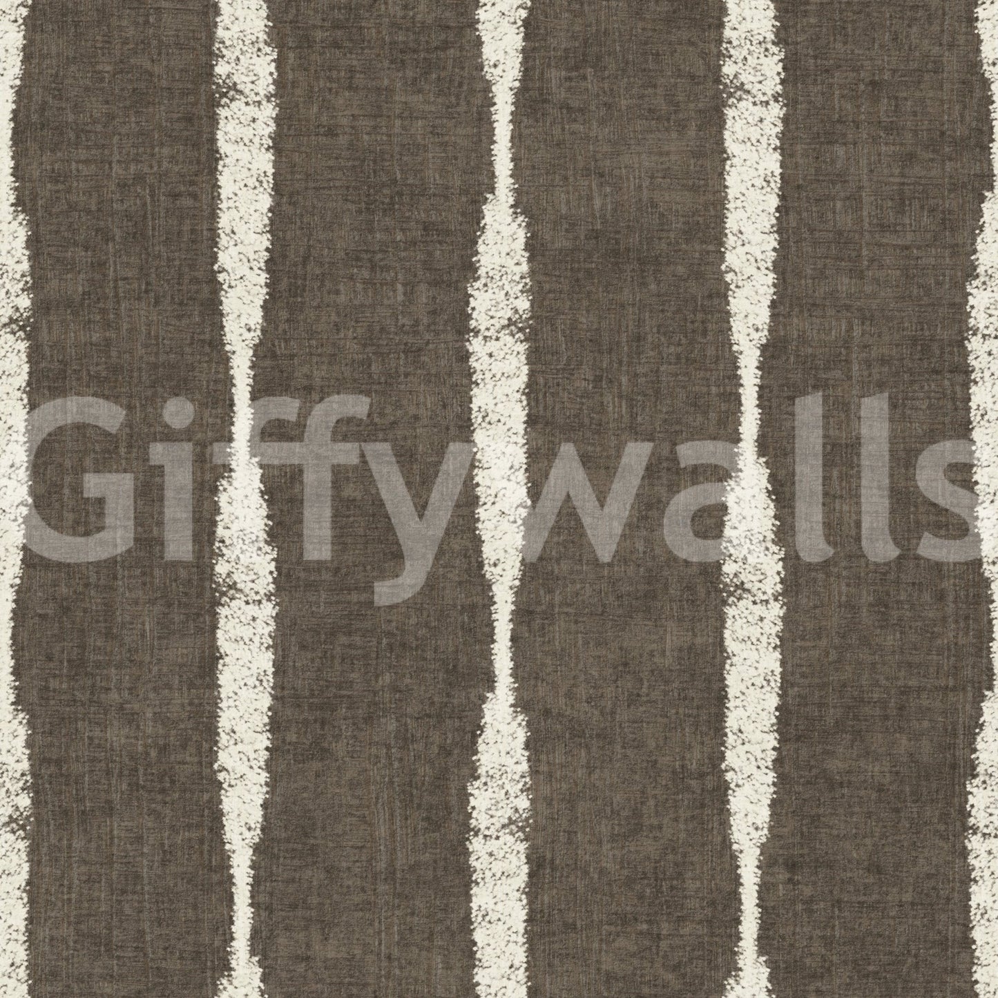Cream Textured Distressed Stripes on Muted Brown Wallpaper⁠GD9608