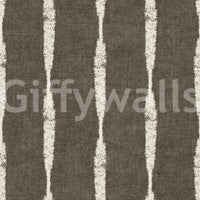 Cream Textured Distressed Stripes on Muted Brown Wallpaper⁠GD9608