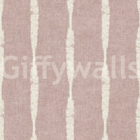 Warm pink sits next to ivory accents on Cream Distressed Stripe Nude Pink wallpaper.GD9609