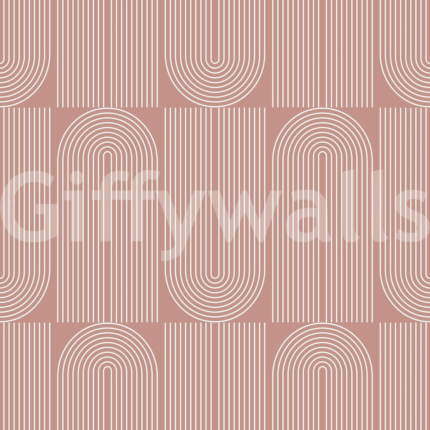 A seamless pattern of geometric outlines on a wall

