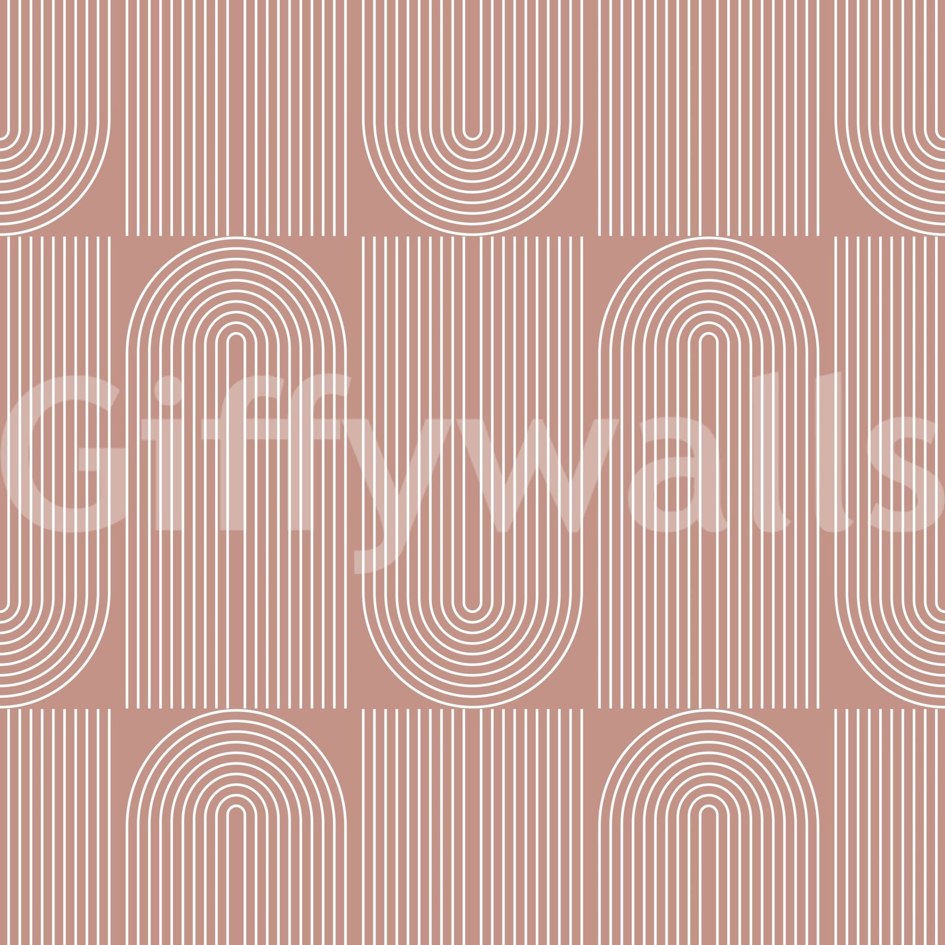 A seamless pattern of geometric outlines on a wall

