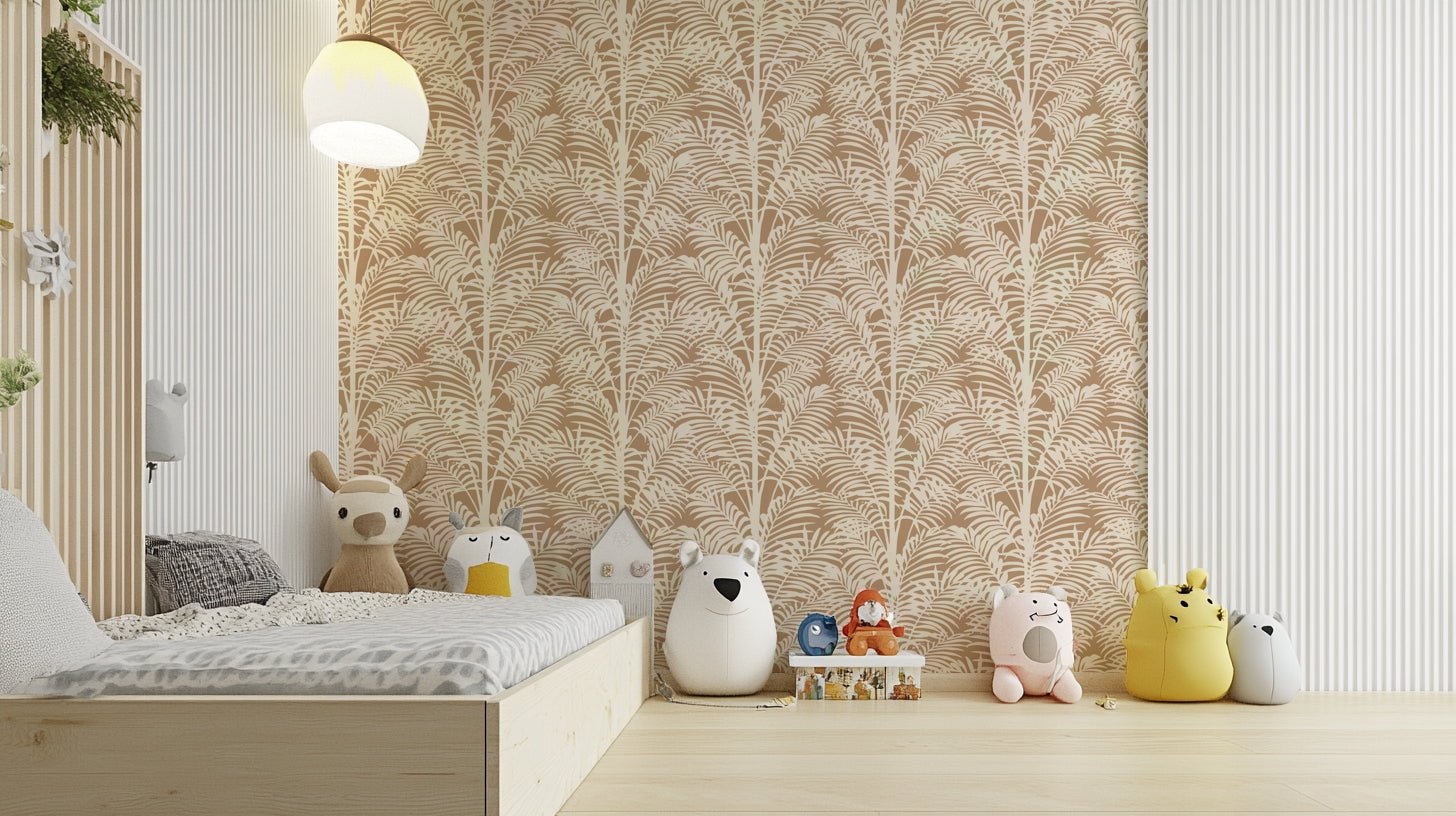 Wallpaper with a unique, natural botanical design

